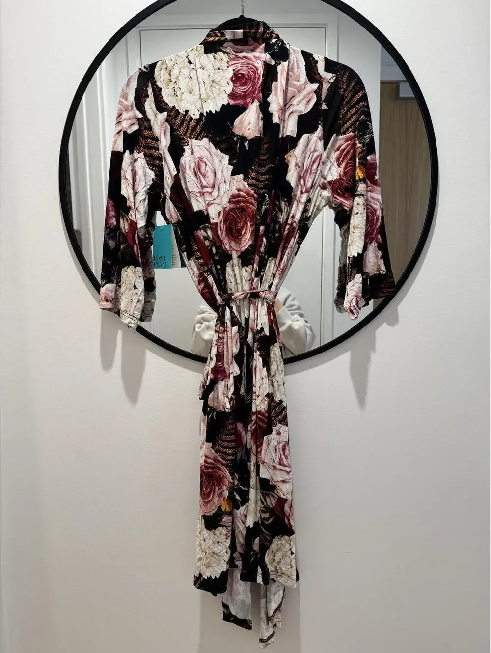 NWT Posh Peanut Zoey Floral Mommy Robe 2XL Bamboo